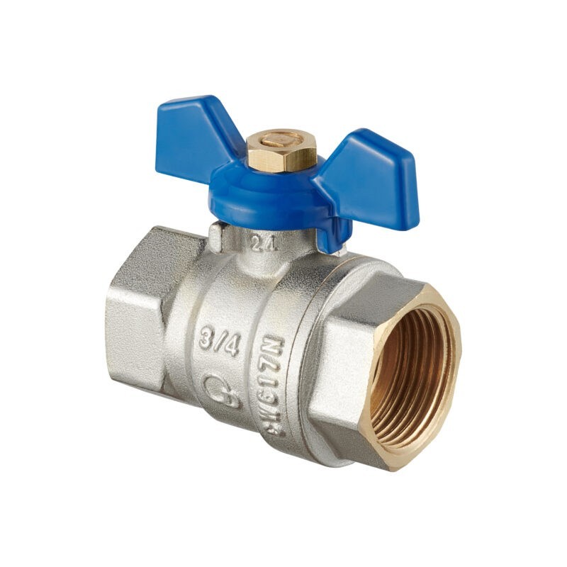 Zawór kulowy  WW dławik motylek DIAMOND W/W - 1/2" - 3/4" - 1" - KUREK