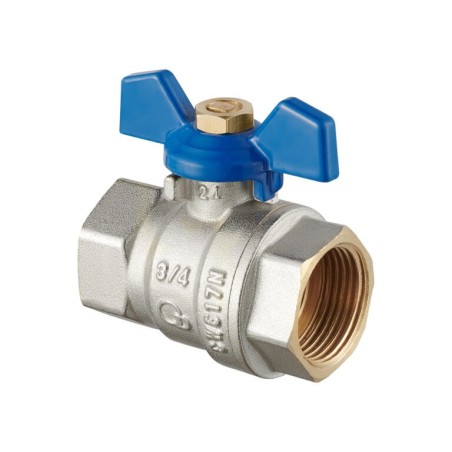 Zawór kulowy  WW dławik motylek DIAMOND W/W - 1/2" - 3/4" - 1" - KUREK