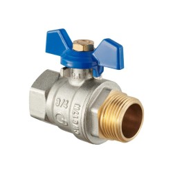 Zawór kulowy WZ  HISZPAN z dławikiem WZ z motylkiem -DIAMOND - KUREK  1/2" - 1"