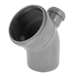 Kolano kanalizacyjne redukcyjne fi 110 x 50 45° odejście z góry