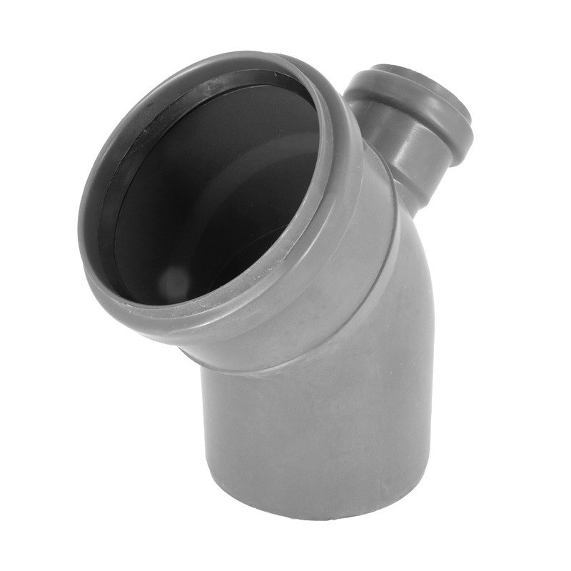 Kolano kanalizacyjne redukcyjne fi 110 x 50 45° odejście z góry