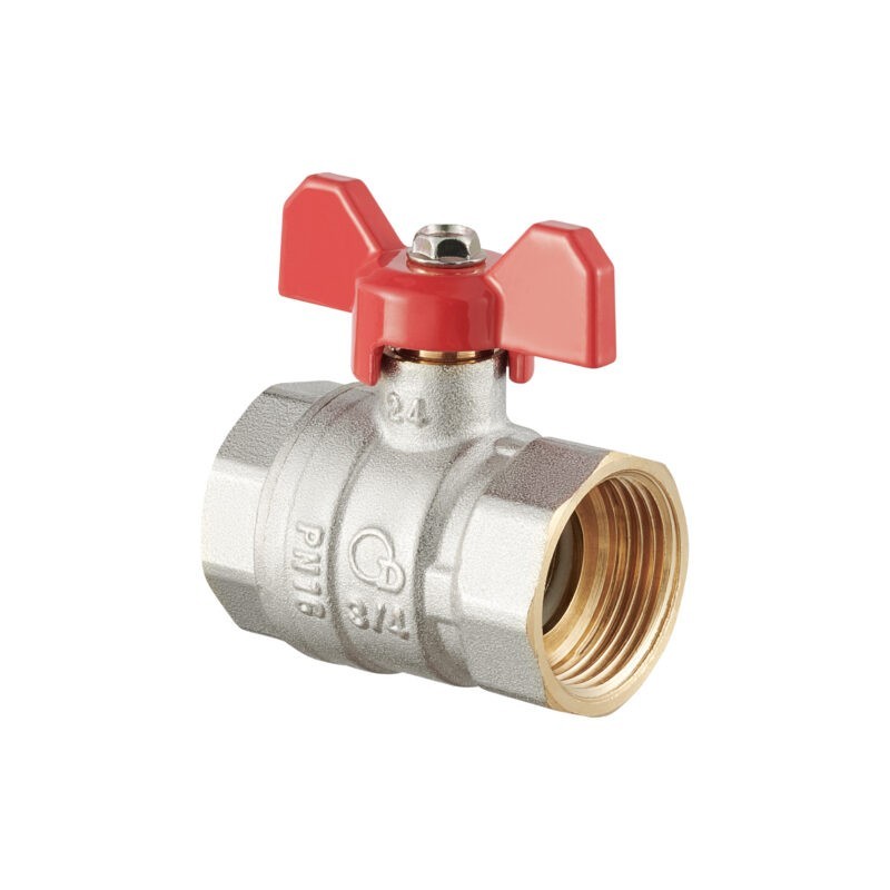 Zawór kulowy z motylkiem  WW - W/W DIAMOND - KUREK - 1/2" - 3/4" - 1"