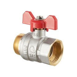 Zawór kulowy z motylkiem WZ - W/Z DIAMOND - KUREK - 1/2" - 3/4" - 1"