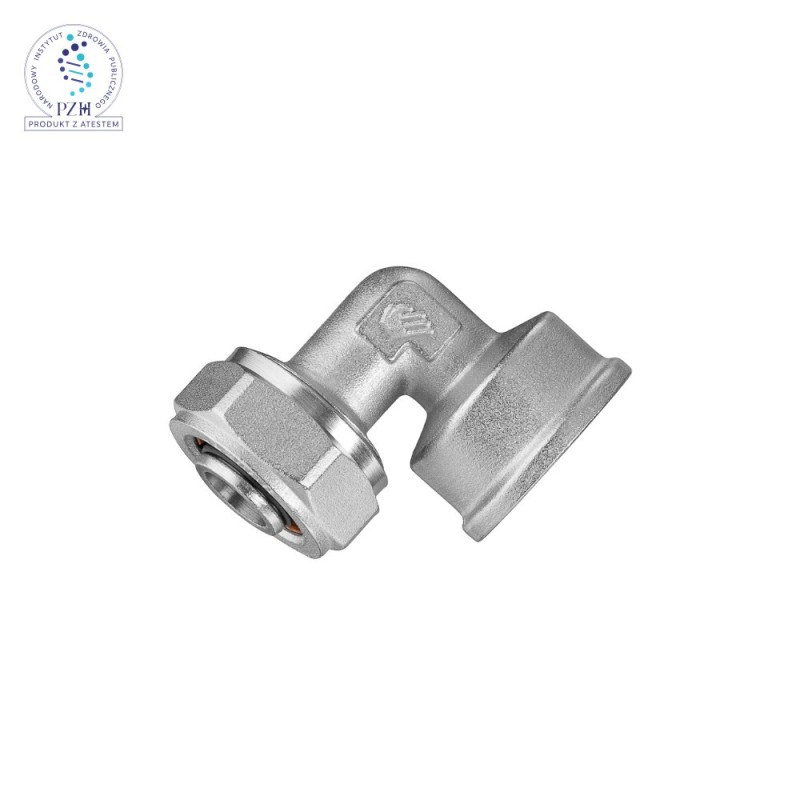 Kolano PEX z przyłączem gwintowanym GW skręcane