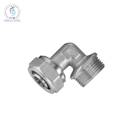 Kolano PEX z przyłączem gwintowanym GZ skręcane