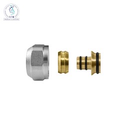 Zacisk PEX skręcany Adapter przyłączeniowy, stożkowy (eurokonus) 3/4"x20 - 3/4x20 sześciokątna nakrętka